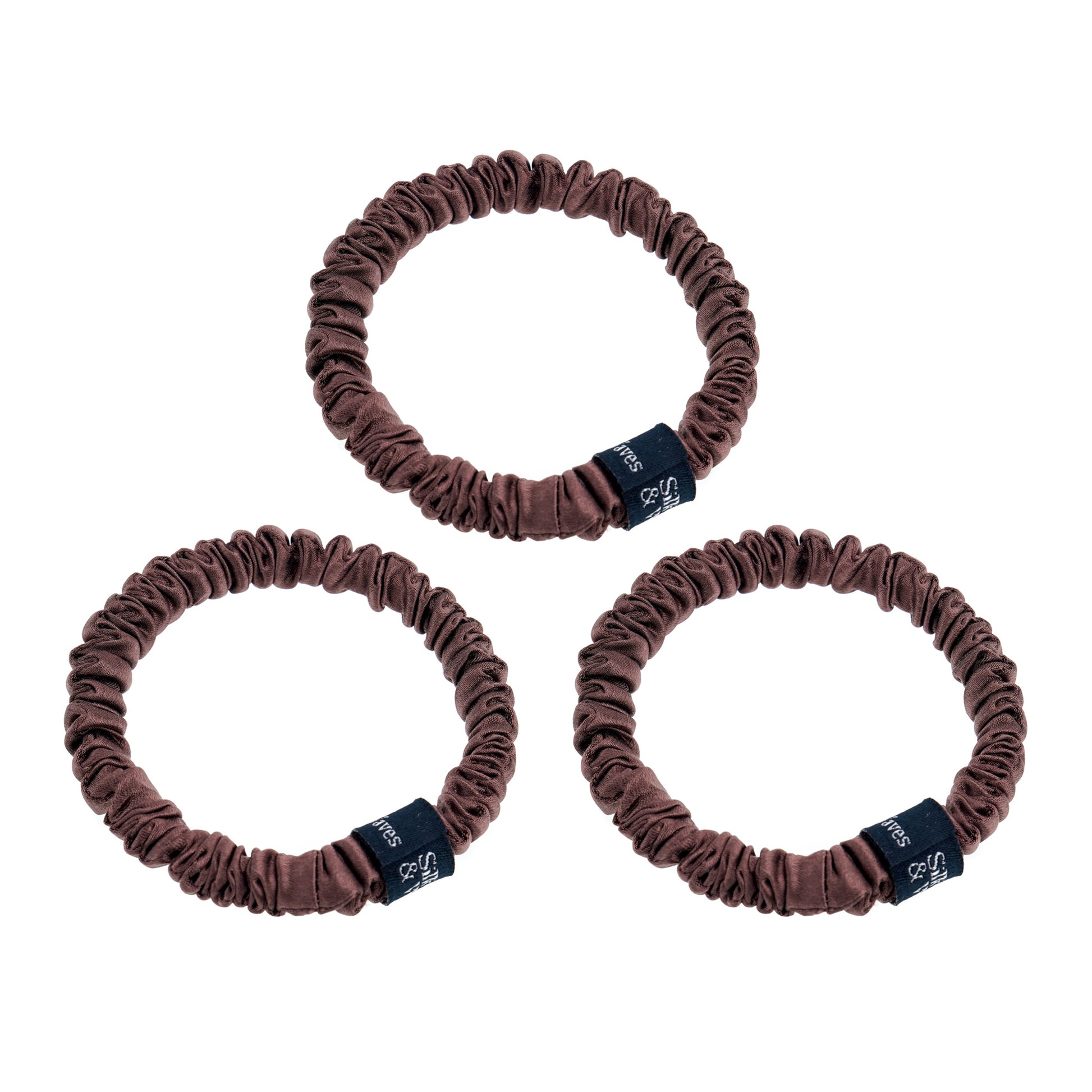 Skinny Silk Hair Ties - Silk & Waves