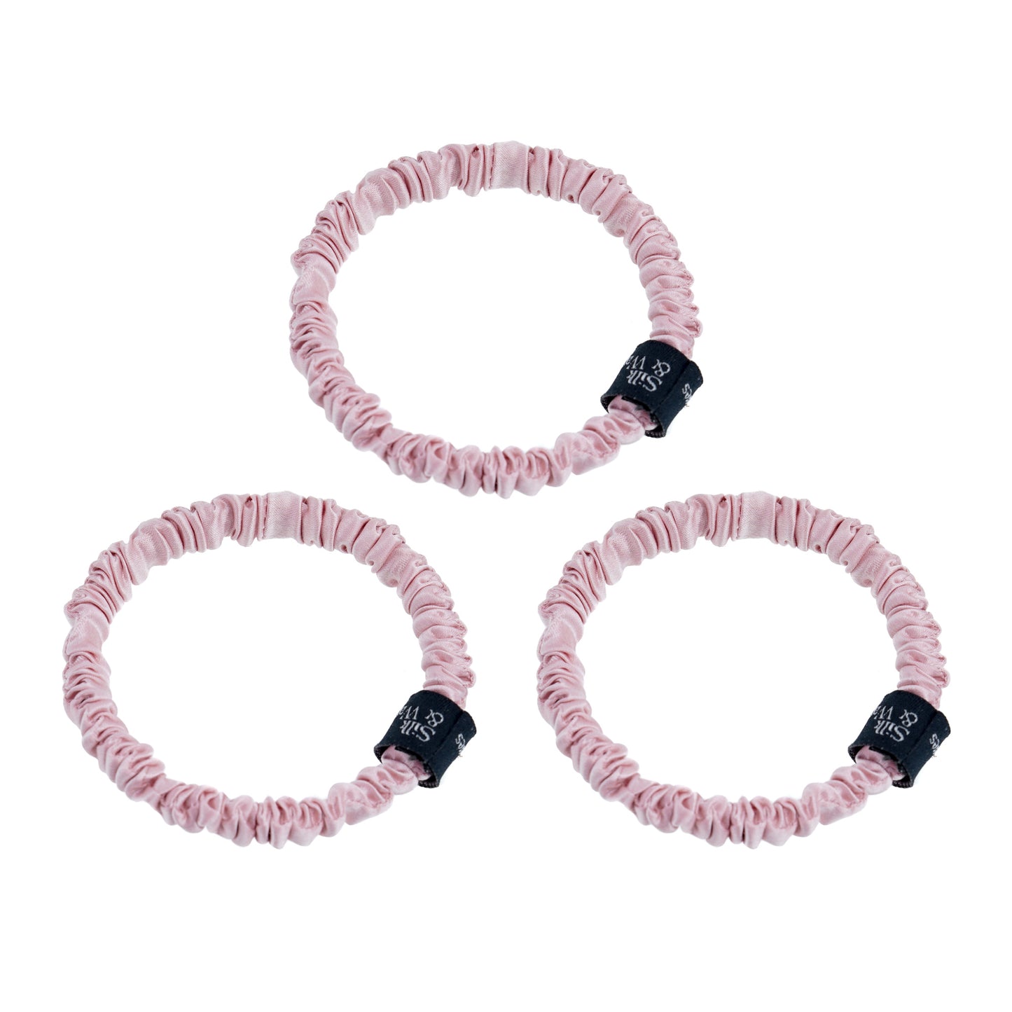 Skinny Silk Hair Ties - Silk & Waves