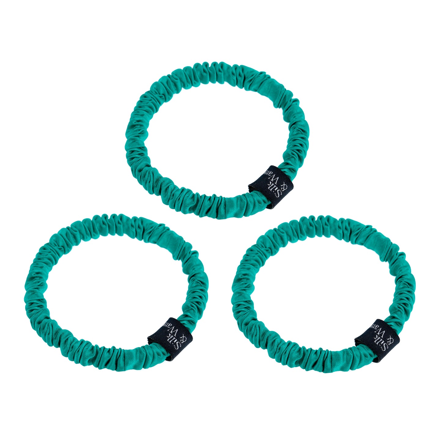 Skinny Silk Hair Ties - Silk & Waves